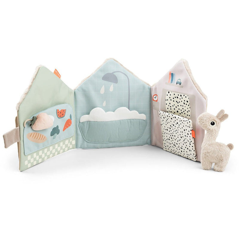 Uitklapbaar babyboekje - Lalee's home soft book Lalee Sand - Babyboekjes Done by Deer - In den Olifant