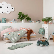 Uitklapbaar stoffen boekje - Croco Green - Babyboekjes Done by Deer - In den Olifant