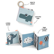 Uitklapbaar zacht babyboekje - Deer Friends Colour - Babyboekjes Done by Deer - In den Olifant