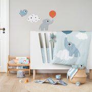 Uitklapbaar zacht babyboekje - Deer Friends Colour - Babyboekjes Done by Deer - In den Olifant