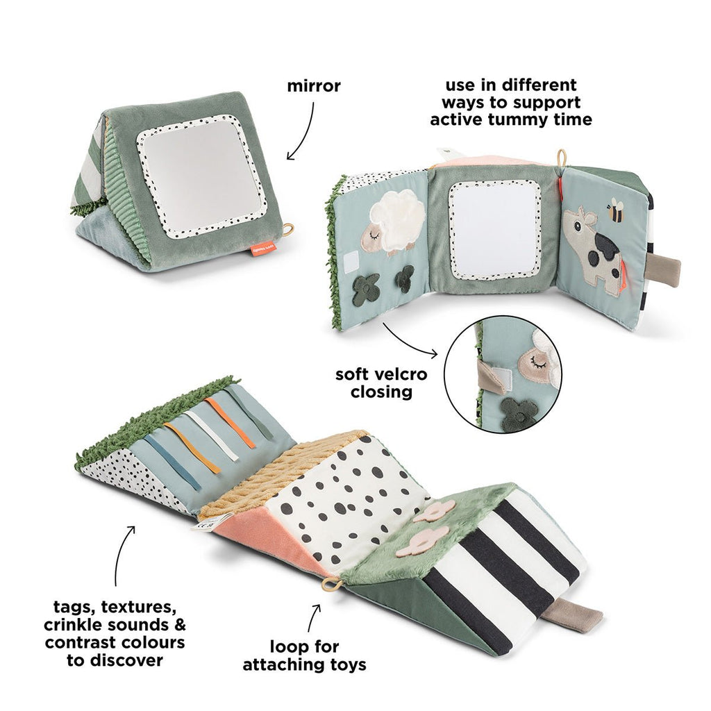 Uitklapbare sensorische spiegel Tiny Farm Colour mix - Activiteitenspeelgoed Done by Deer - In den Olifant