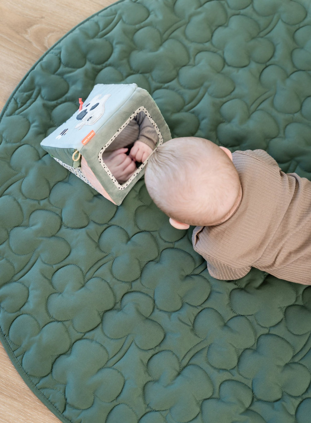 Uitklapbare sensorische spiegel Tiny Farm Colour mix - Activiteitenspeelgoed Done by Deer - In den Olifant