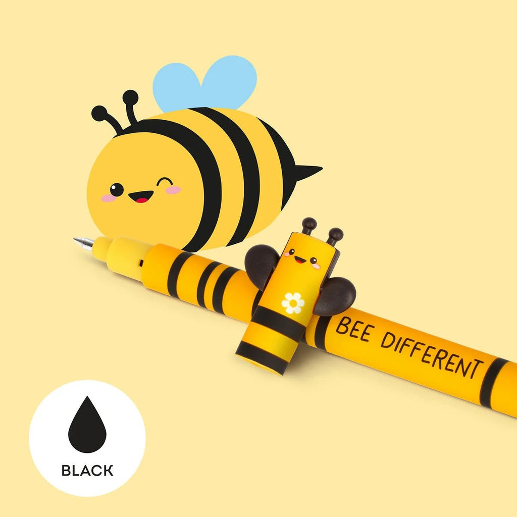Uitwisbare gelpen - Erasable Gel Pen Bee - Schrijfwaren Legami - In den Olifant