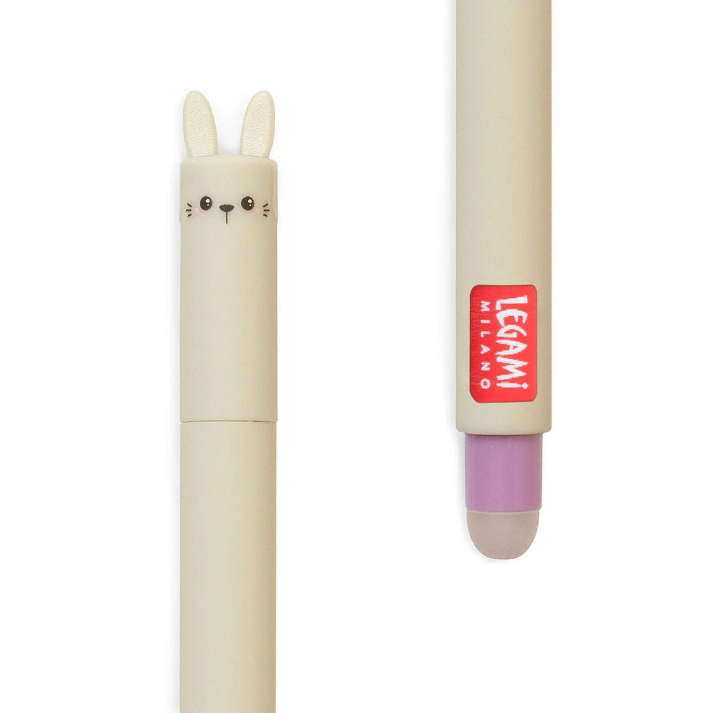 Uitwisbare gelpen - Erasable Gel Pen Bunny - Schrijfwaren Legami - In den Olifant