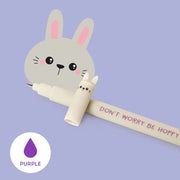 Uitwisbare gelpen - Erasable Gel Pen Bunny - Schrijfwaren Legami - In den Olifant