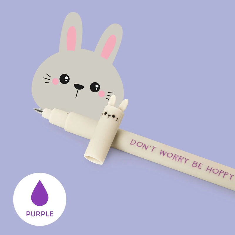 Uitwisbare gelpen - Erasable Gel Pen Bunny - Schrijfwaren Legami - In den Olifant