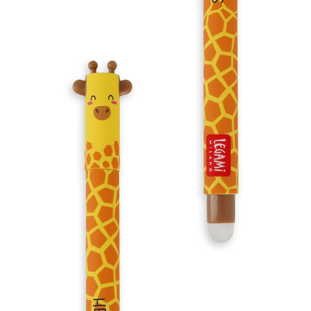 Uitwisbare gelpen - Erasable Gel Pen Giraffe - Schrijfwaren Legami - In den Olifant