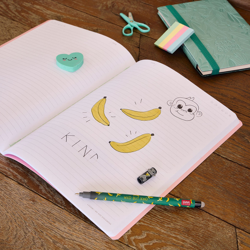 Uitwisbare gelpen - Erasable Gel Pen Gorilla - Schrijfwaren Legami - In den Olifant