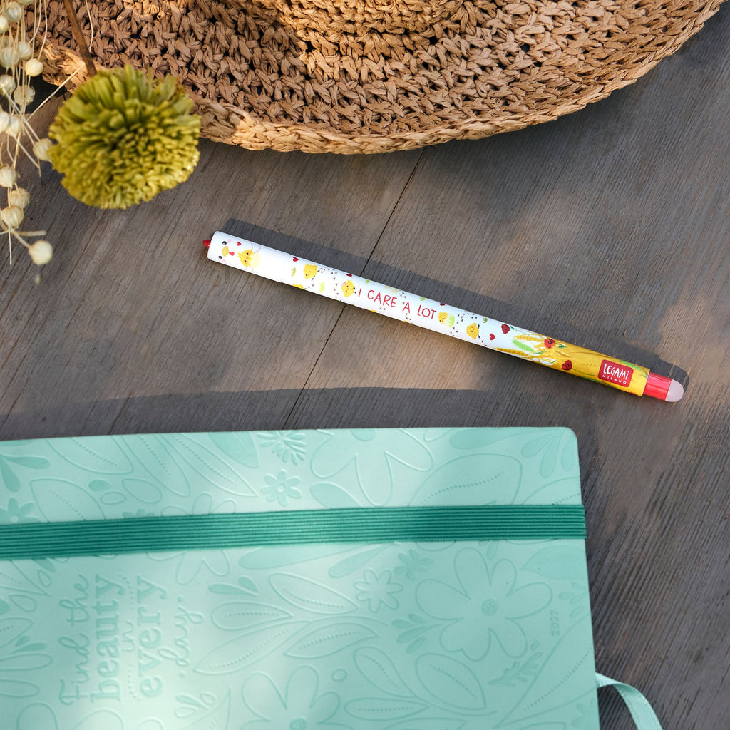 Uitwisbare gelpen - Erasable Gel Pen Hen - Schrijfwaren Legami - In den Olifant