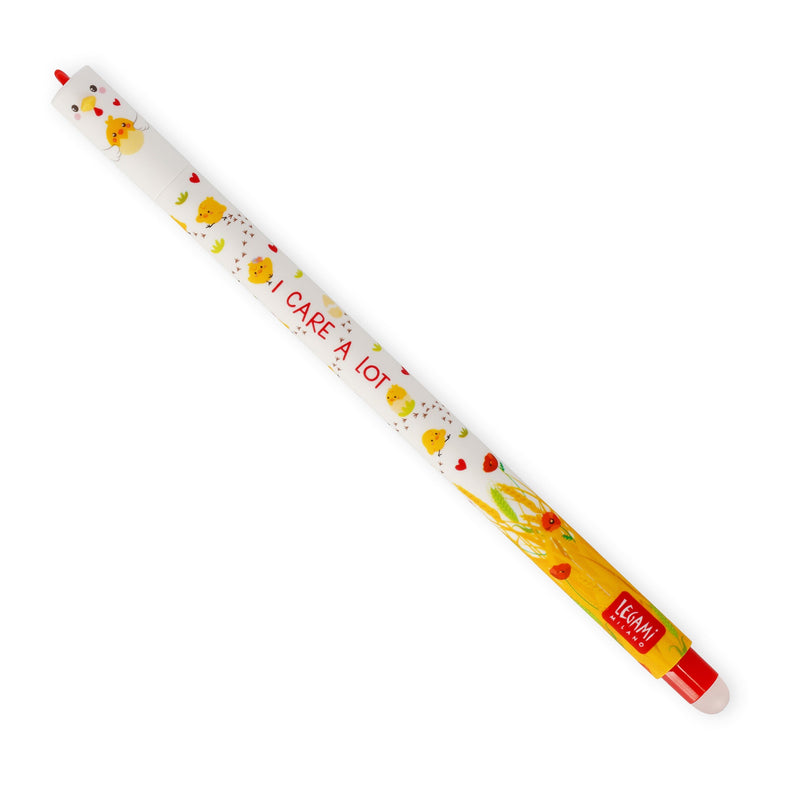 Uitwisbare gelpen - Erasable Gel Pen Hen - Schrijfwaren Legami - In den Olifant