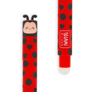 Uitwisbare gelpen - Erasable Gel Pen Ladybug - Schrijfwaren Legami - In den Olifant