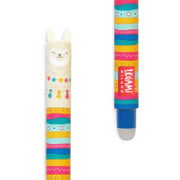 Uitwisbare gelpen - Erasable Gel Pen Llama - Schrijfwaren Legami - In den Olifant
