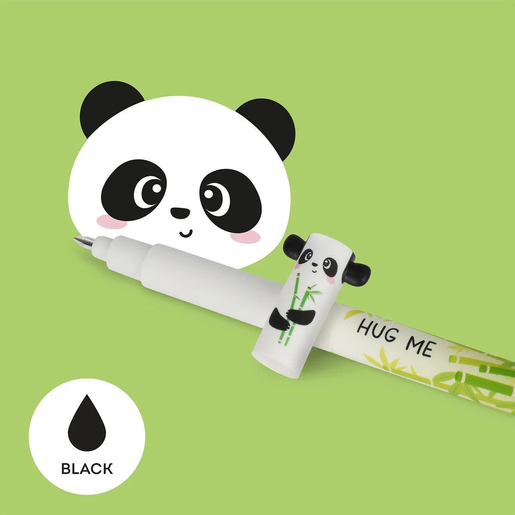 Uitwisbare gelpen - Erasable Gel Pen Panda - Schrijfwaren Legami - In den Olifant