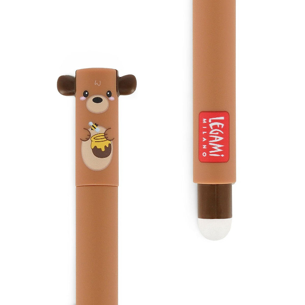 Uitwisbare gelpen - Erasable Gel Pen Teddy Bear - Schrijfwaren Legami - In den Olifant
