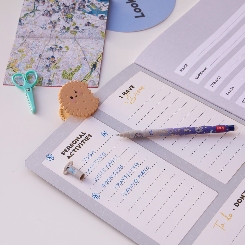 Uitwisbare gelpen - Koala - Schrijfwaren Legami - In den Olifant