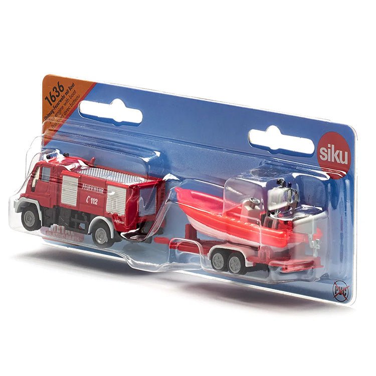 Unimog Brandweer Boot - Auto's en voertuigen Siku - In den Olifant