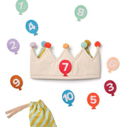Verjaardagskroon met nummers - Birthday crown Dress - Up - Feesthoedjes Kid's Concept - In den Olifant