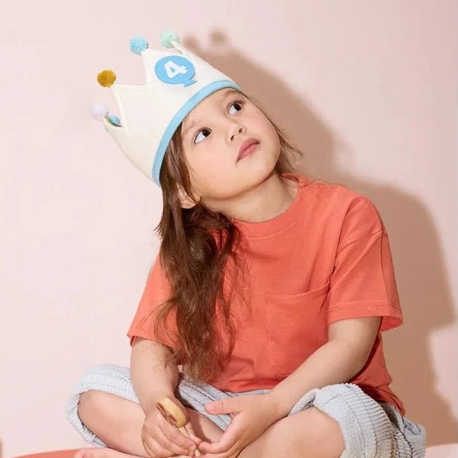 Verjaardagskroon met nummers - Birthday crown Dress - Up - Feesthoedjes Kid's Concept - In den Olifant