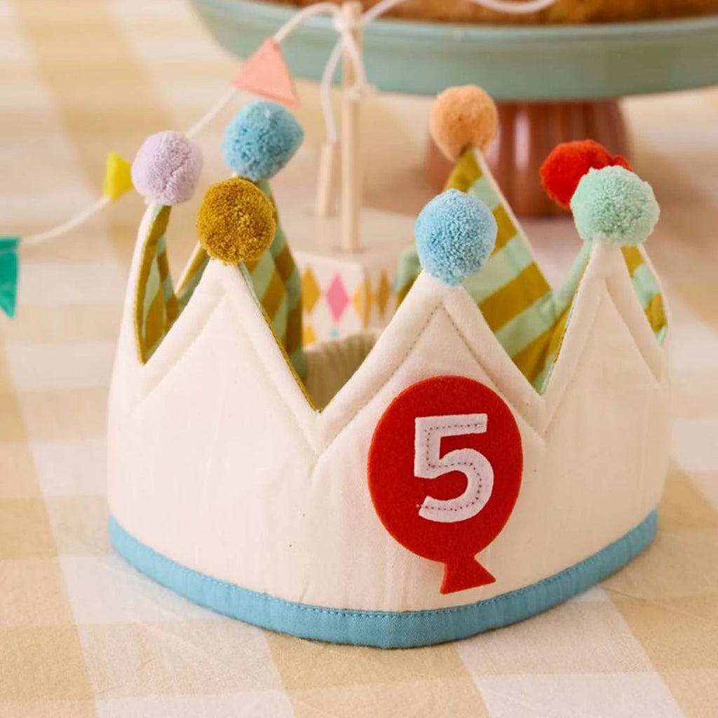 Verjaardagskroon met nummers - Birthday crown Dress - Up - Feesthoedjes Kid's Concept - In den Olifant