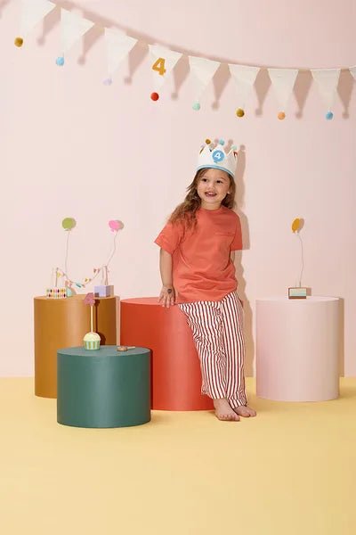 Verjaardagskroon met nummers - Birthday crown Dress - Up - Feesthoedjes Kid's Concept - In den Olifant