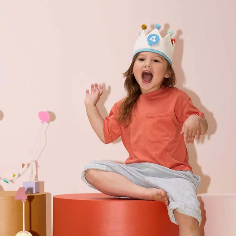 Verjaardagskroon met nummers - Birthday crown Dress - Up - Feesthoedjes Kid's Concept - In den Olifant