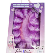 Verkleedaccessoire Rock Star Hair Braid Purple - Verkleedaccessoires Great Pretenders - In den Olifant