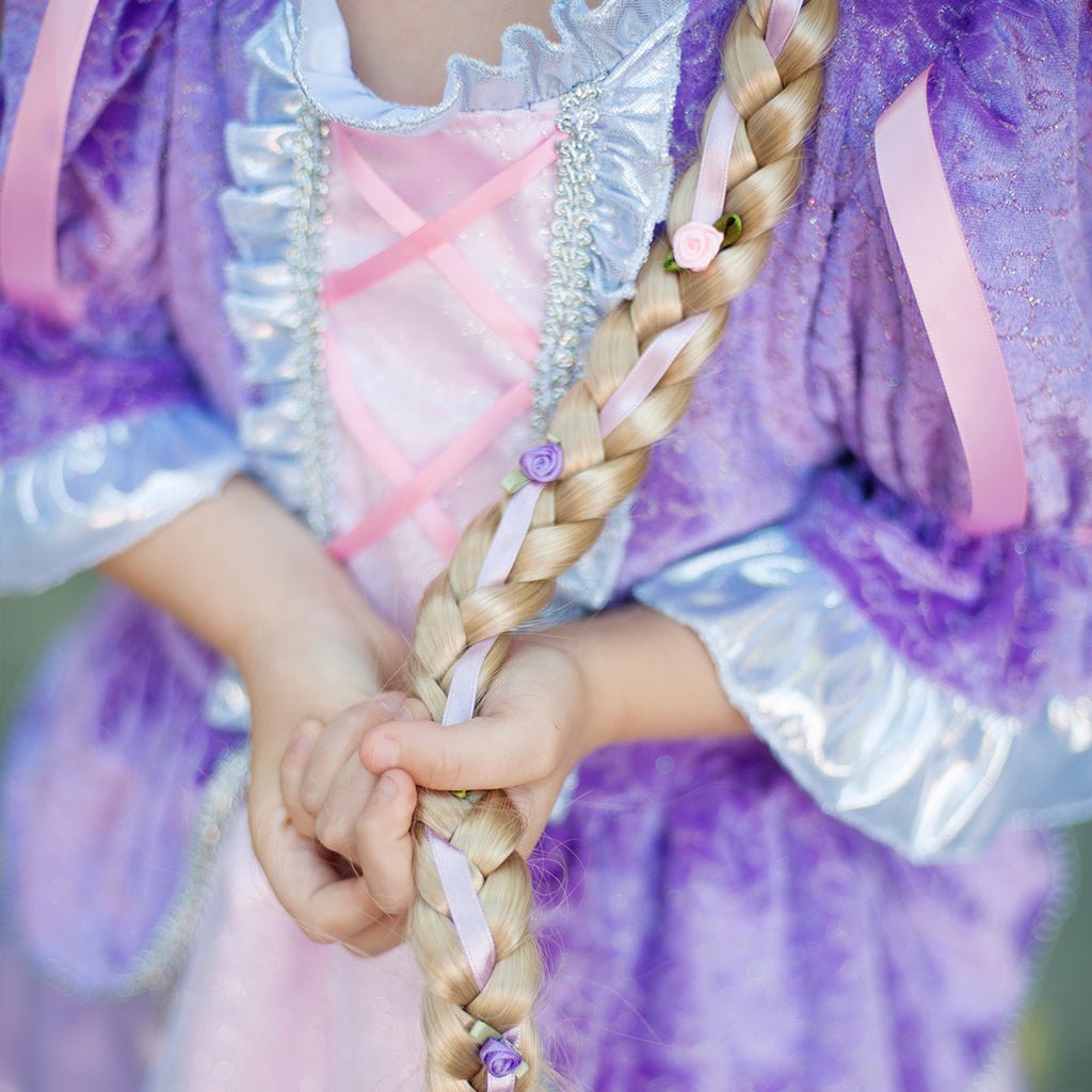 Verkleedaccessoire Storybook Princess Braid Blonde - 90 cm - Verkleedaccessoires Great Pretenders - In den Olifant