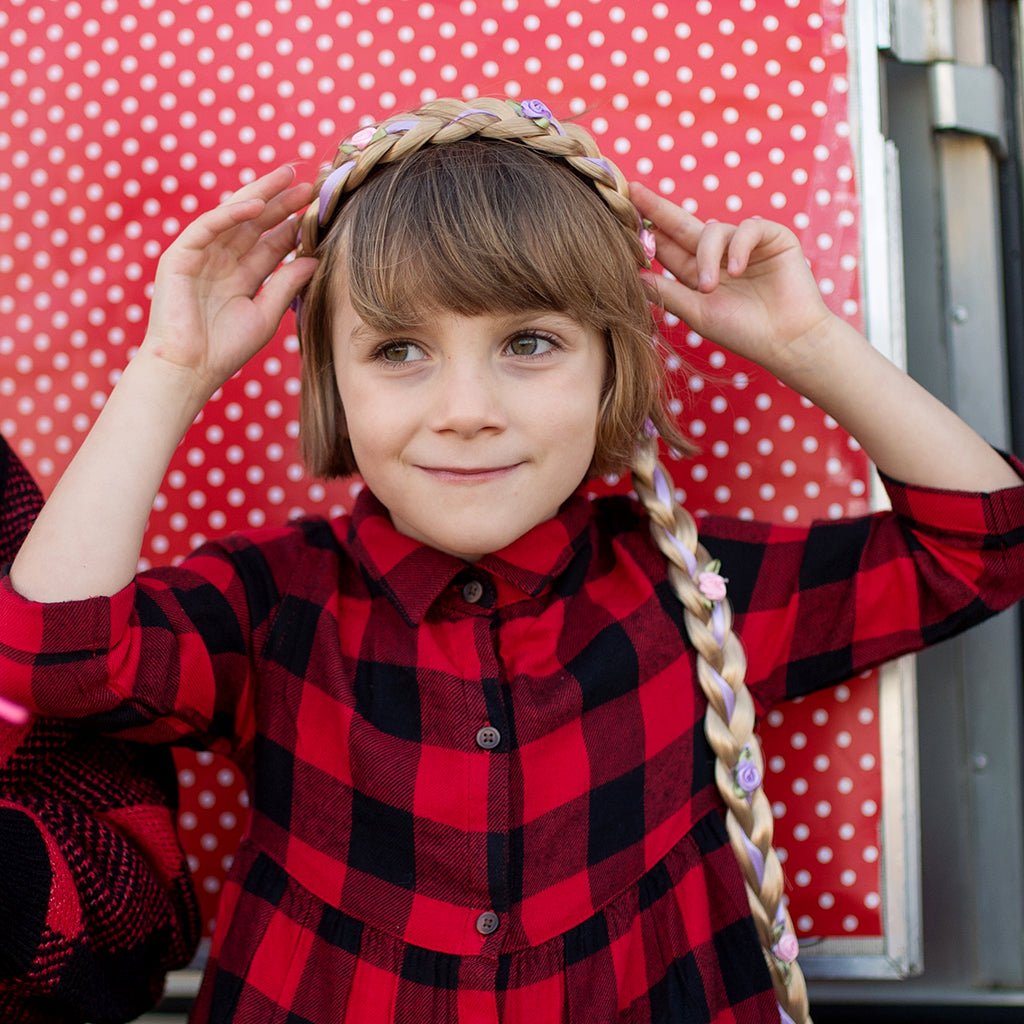 Verkleedaccessoire Storybook Princess Braid Blonde - 90 cm - Verkleedaccessoires Great Pretenders - In den Olifant