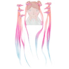 Verkleedaccessoires Hollywood Hearts Hair Extension Set, Pastel - set van 8 - Verkleedaccessoires Great Pretenders - In den Olifant