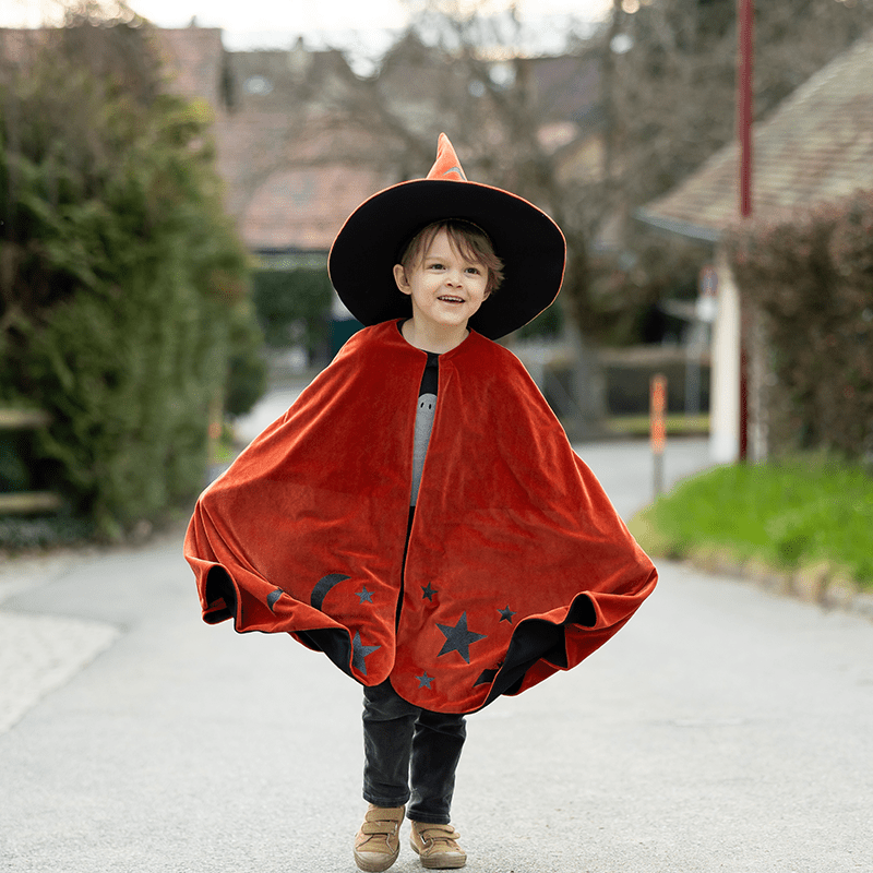 Verkleedcape Autum Embers Wizard Cape with Hat - Verkleedcapes Great Pretenders - In den Olifant