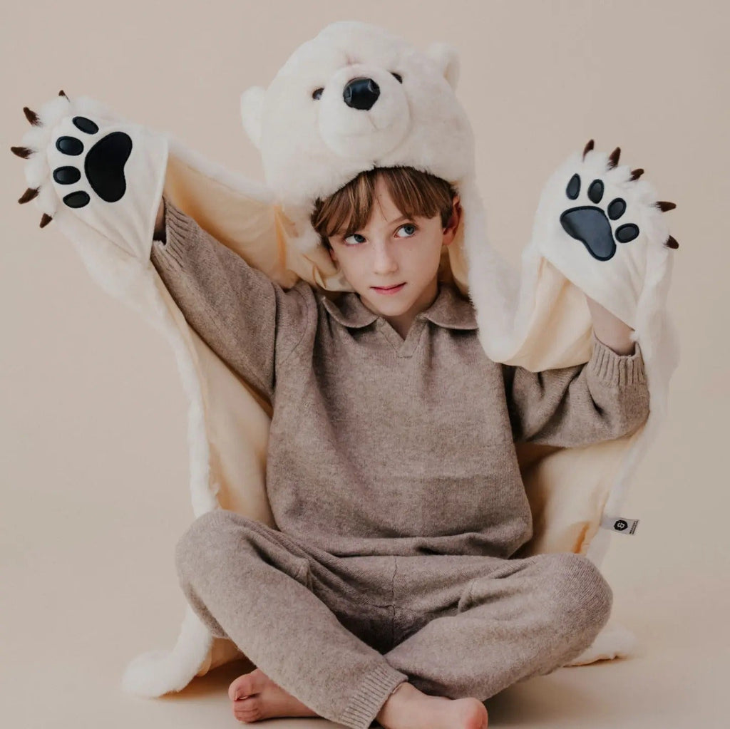 Verkleedcape Ijsbeer - Verkleedcapes Wild & Soft - In den Olifant