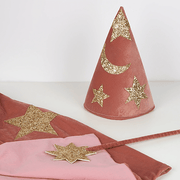 Verkleedcape Pink Velvet Wizard Costume | 3 - 6 Jaar - Meri Meri - In den Olifant