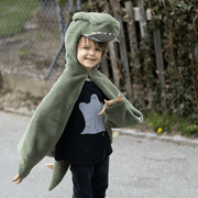 Verkleedcape T - Rex Cuddle Cape Green - Verkleedcapes Great Pretenders - In den Olifant