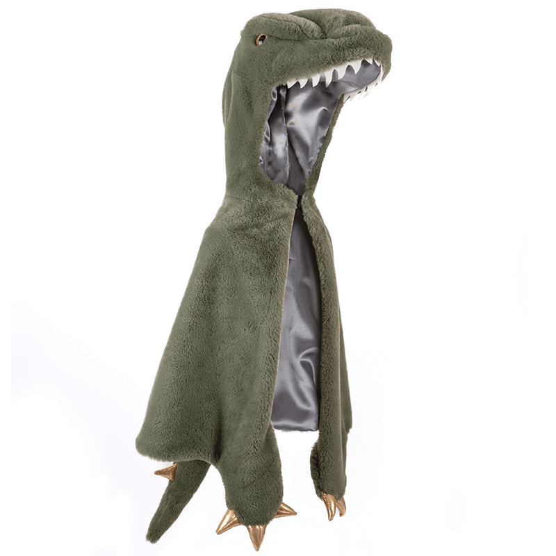 Verkleedcape T - Rex Cuddle Cape Green - Verkleedcapes Great Pretenders - In den Olifant