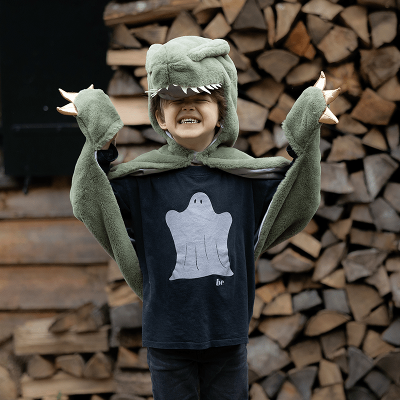 Verkleedcape T - Rex Cuddle Cape Green - Verkleedcapes Great Pretenders - In den Olifant