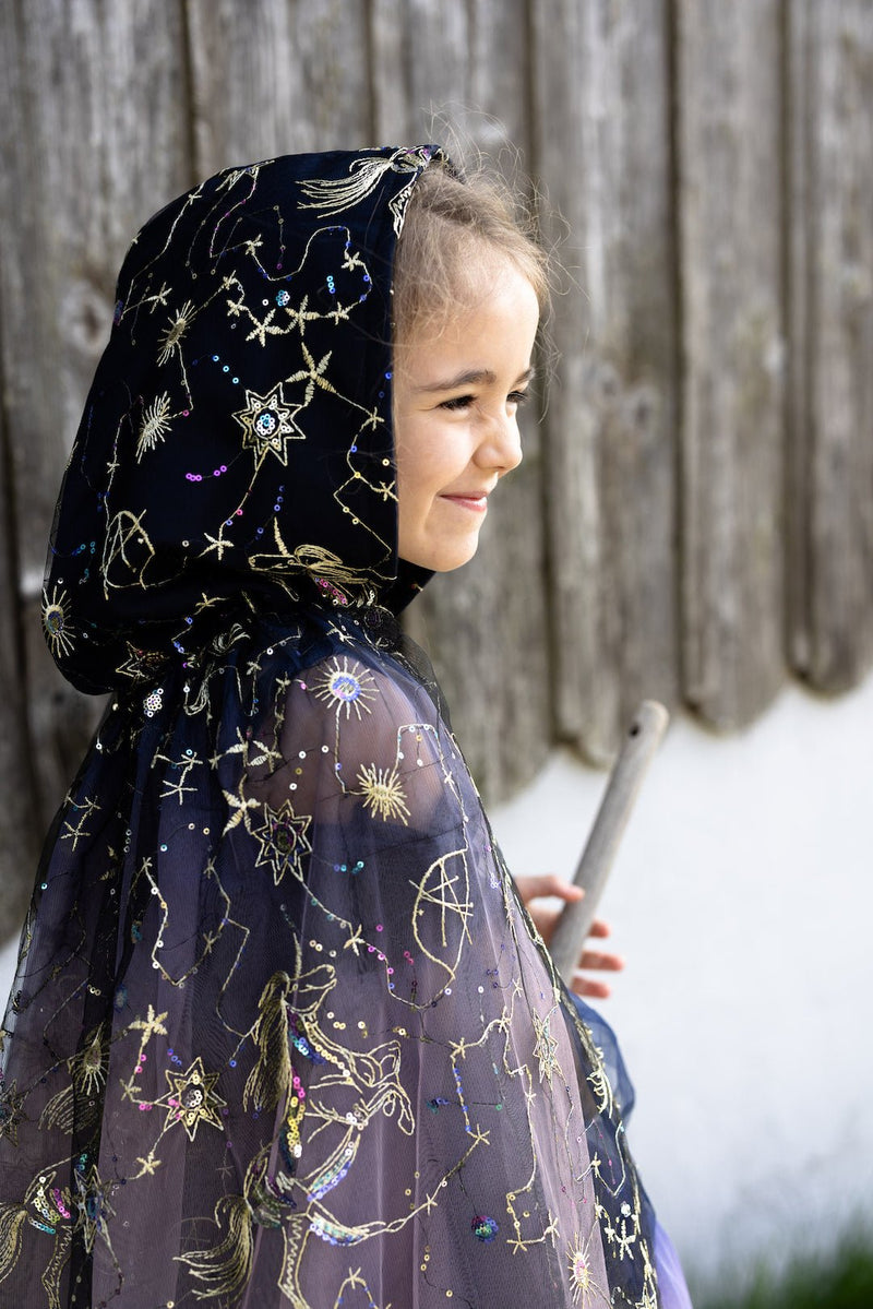 Verkleedcape Twilight Enchantress Cloak - 4 tot 6 jaar - Verkleedcapes Great Pretenders - In den Olifant