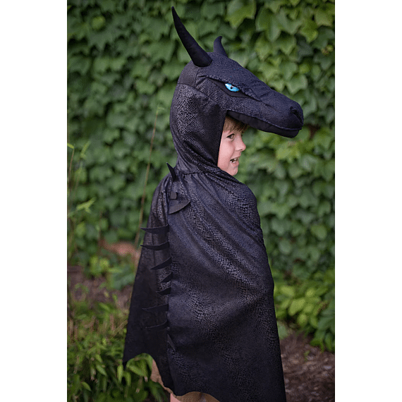 Verkleedcape Draak - Midnight Dragon Blue