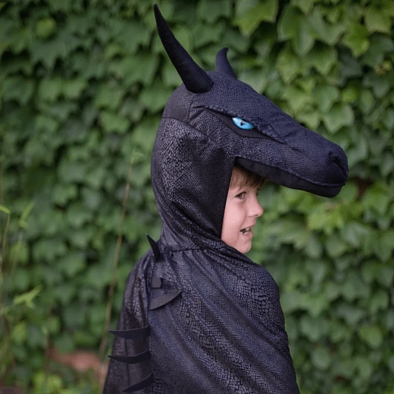 Verkleedcape Draak - Midnight Dragon Blue