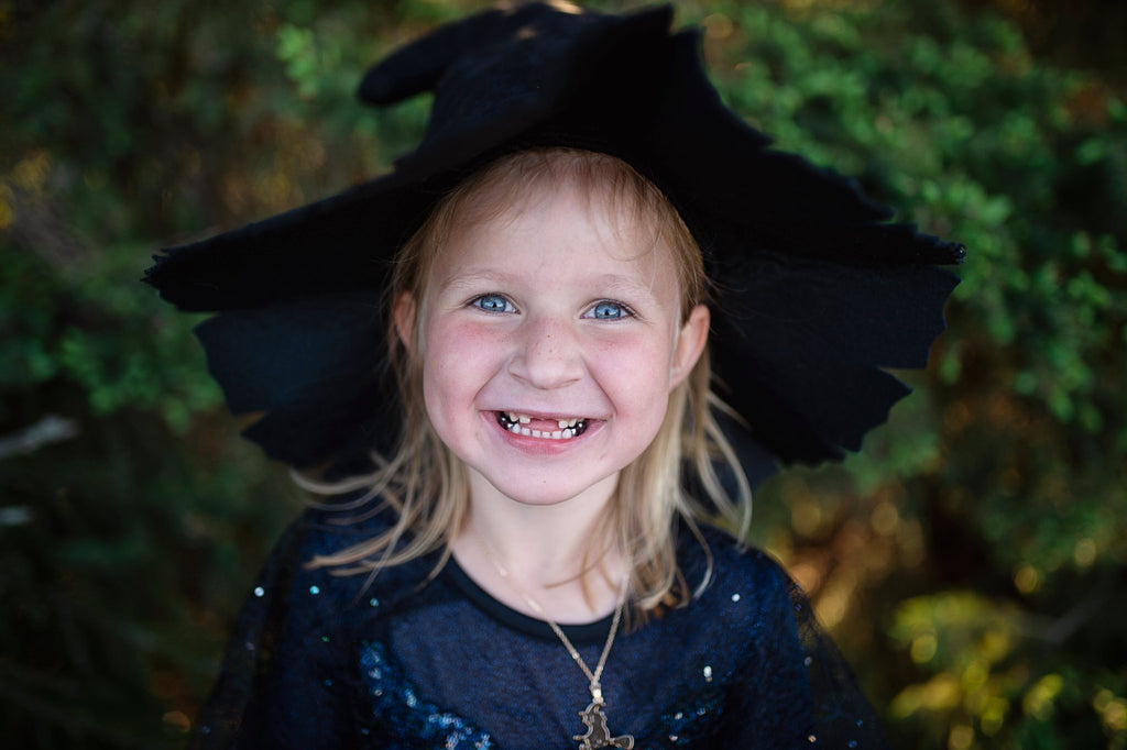 Verkleedhoed Mighty Witch Hat Black - Verkleedaccessoires Great Pretenders - In den Olifant