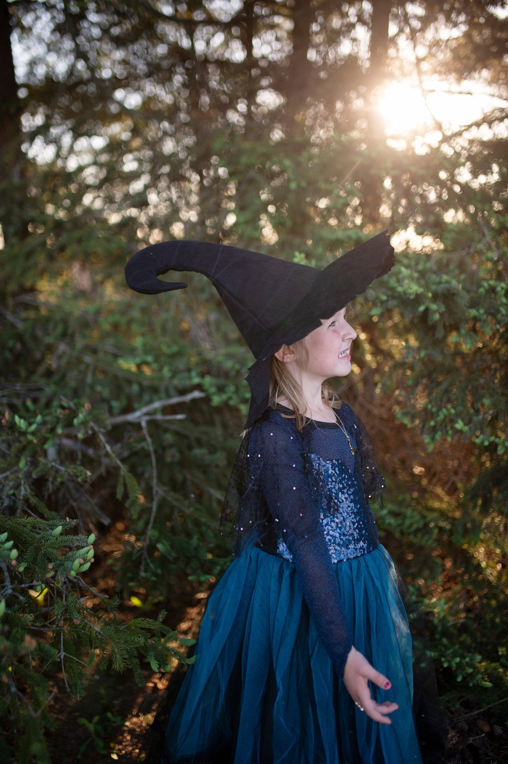 Verkleedhoed Mighty Witch Hat Black - Verkleedaccessoires Great Pretenders - In den Olifant