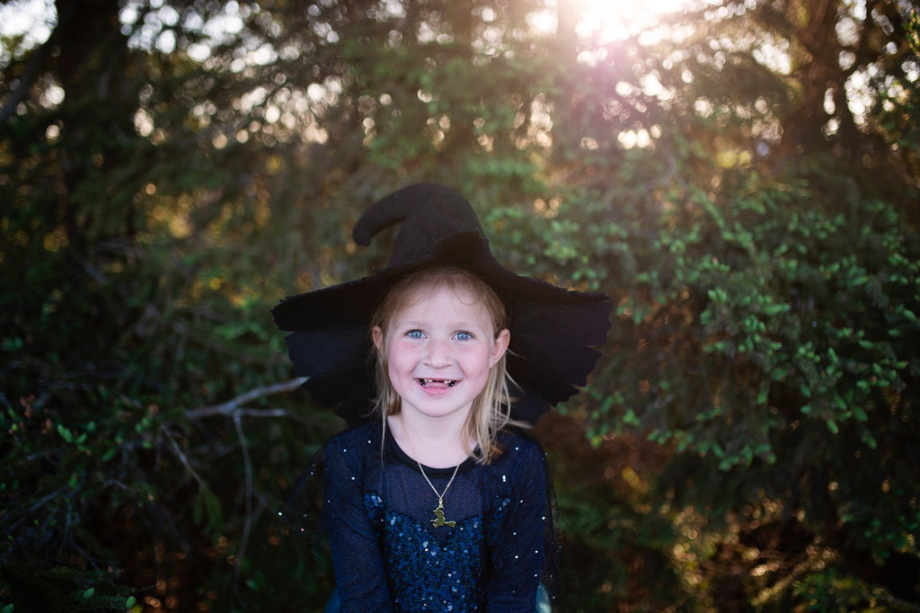 Verkleedhoed Mighty Witch Hat Black - Verkleedaccessoires Great Pretenders - In den Olifant