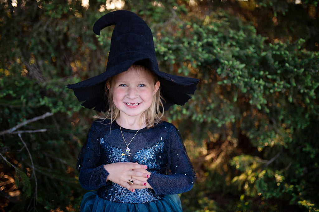 Verkleedhoed Mighty Witch Hat Black - Verkleedaccessoires Great Pretenders - In den Olifant