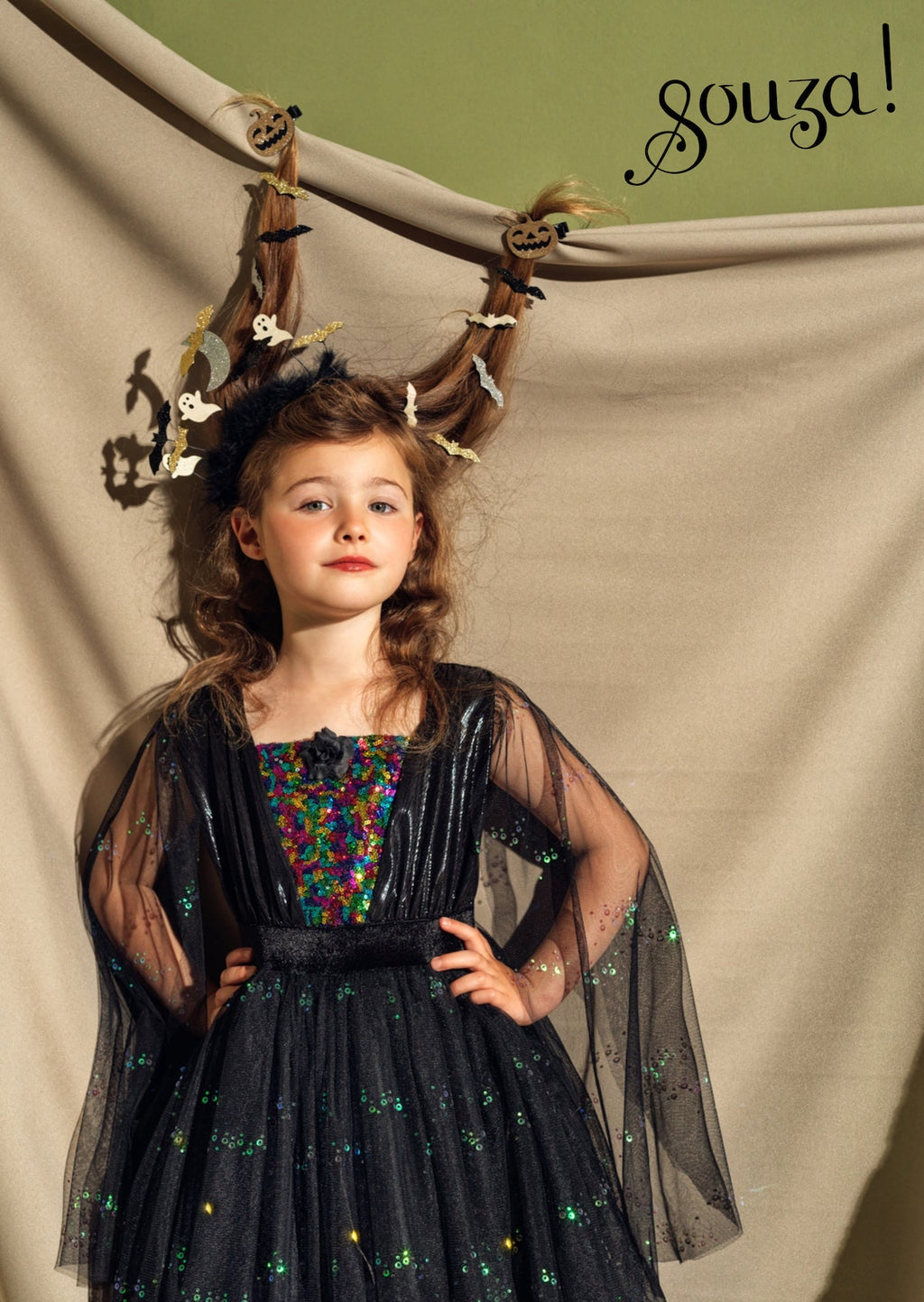 Verkleedjurk met lichtjes - Agatha - Verkleedjurken Souza for kids - In den Olifant