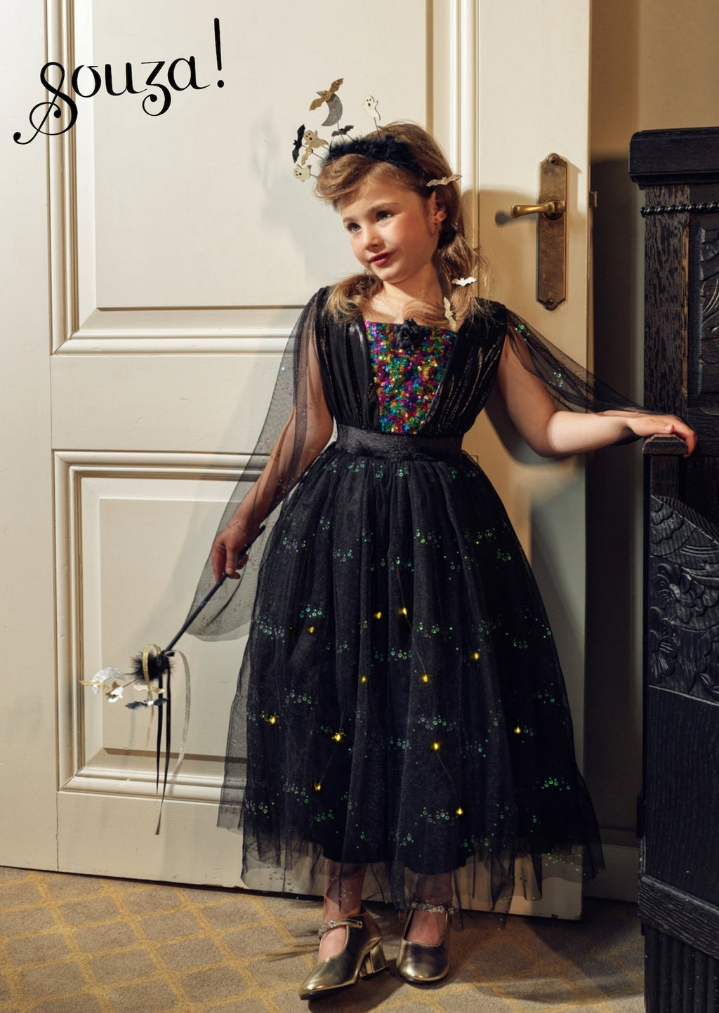 Verkleedjurk met lichtjes - Agatha - Verkleedjurken Souza for kids - In den Olifant