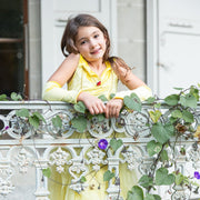 Verkleedjurk Velvety Soft Yellow Princess Gown with Arm Warmers - Verkleedjurken Great Pretenders - In den Olifant