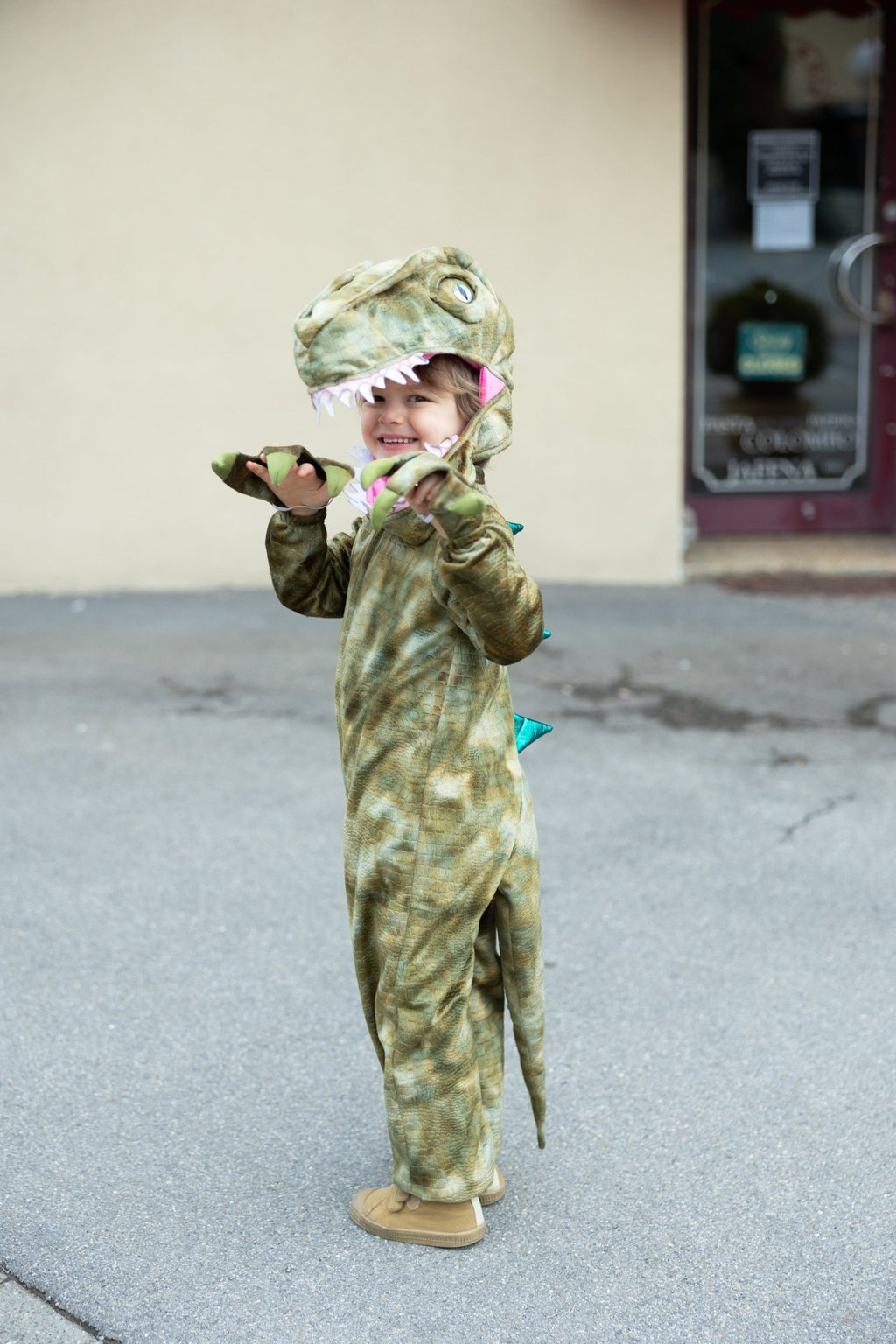 Verkleedkostuum A Land Before Mine Deluxe Raptor - Dierenkostuums Great Pretenders - In den Olifant