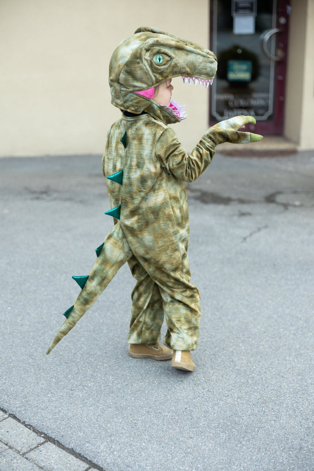 Verkleedkostuum A Land Before Mine Deluxe Raptor - Dierenkostuums Great Pretenders - In den Olifant