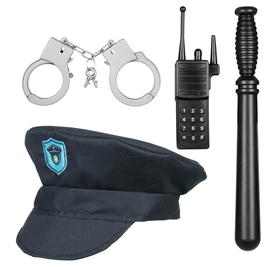 Verkleedkostuum Politie met accessoires - 4 tot 7 jaar - Verkleedkostuums Souza for kids - In den Olifant