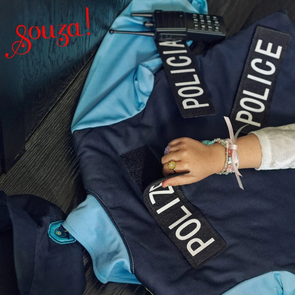 Verkleedkostuum Politie met accessoires - 4 tot 7 jaar - Verkleedkostuums Souza for kids - In den Olifant