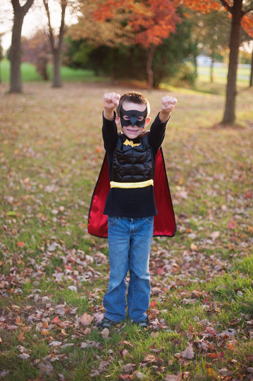 Verkleedkostuum Reversible Superhero Tunic Cape Mask - 4 tot 7 jaar - Verkleedkostuums Great Pretenders - In den Olifant